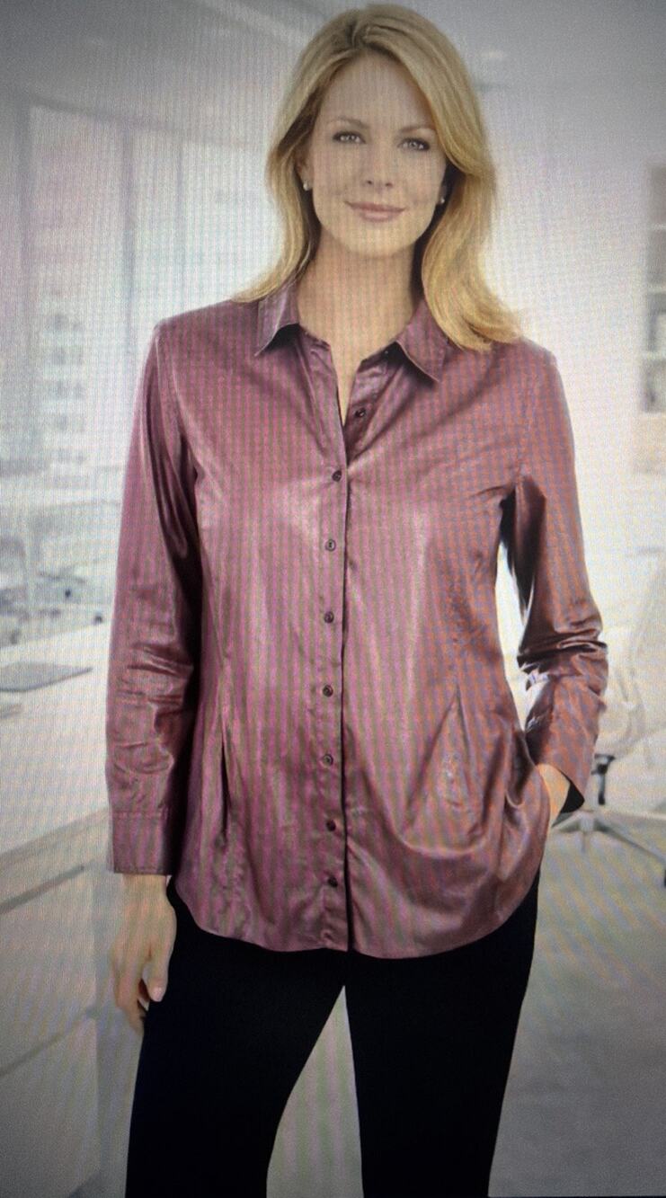 Chico's XL Pebble Luxe Wine Snakeskin Look Button Front Blouse textured party